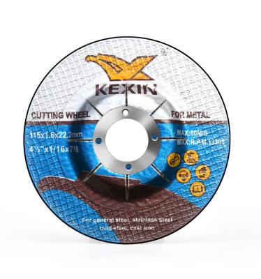 China Kexin mini aluminum fuerd label carbide cutting ceramic disc for gem sku abrasive 4.5 inch cutting disc 115mm for sale