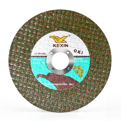 China Kexin Free Sample 2nt Color Wheel Metal 105x1.2x22mm Cut Aluminum Green Steel Disc For Metal Abrasives Tools for sale