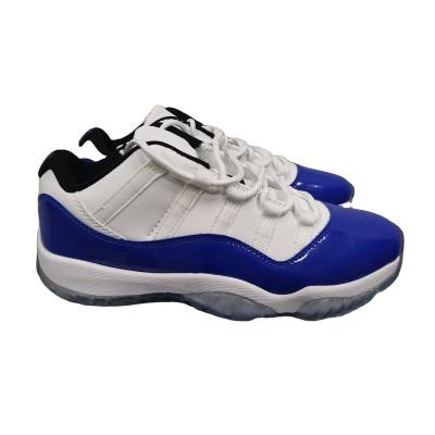 China Fashion trend original quality photo real and visual color J11 sports show white and blue shoes air 11 basketball shoes for sale