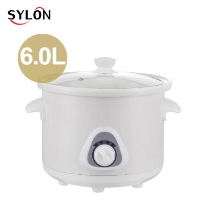 China 6L Electric Ceramic Slow Cooker Easy In Floor Cookers for sale