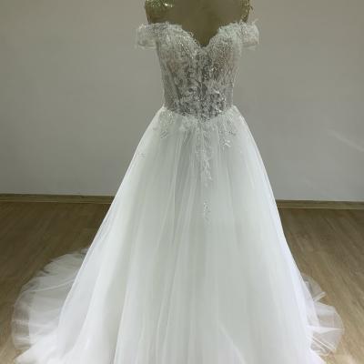 China Anti-wrinkle Wedding Dress Plus Size Wedding Gown for sale