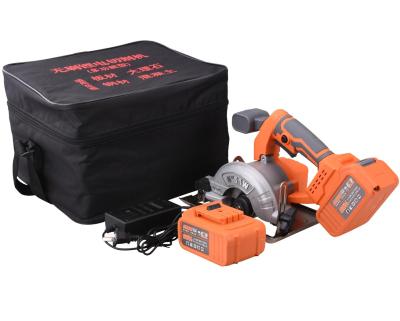 China DZA Lithium Cordless Circular Saw 125 Circular Handheld Electric Brushless Saw 4.0AH*2 for sale