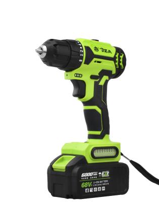 China DZA factory OEM 68V lithium rechargeable small drill cordless drill set DZ-004-2 for sale