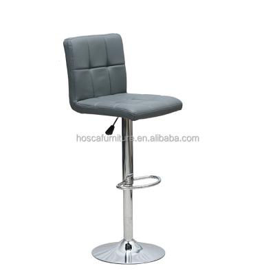 China Modern Height Adjustable Base Seat PU Bar Chair Modern Chromed for sale