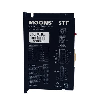 China Moons CNC Stepper Motor Driver 0.1~3A 12-48VDC Micro-Step For NEMA 11 14 17 Stepper Motor RS485 STF03-R for sale