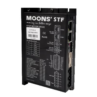 China MOONS STF05-R DC 24-48V 5A RS-485 Modbus Stepper Motor Driver For NEMA 17 23 24 Stepper Motors STF05-R for sale