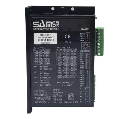 China SAMSR CNC Stepper Motor Driver 1.0-4.5A 24-48VDC 128 Micro-Step Resolutions For NEMA 17 & 23 Stepper Motor MD-2545-N for sale