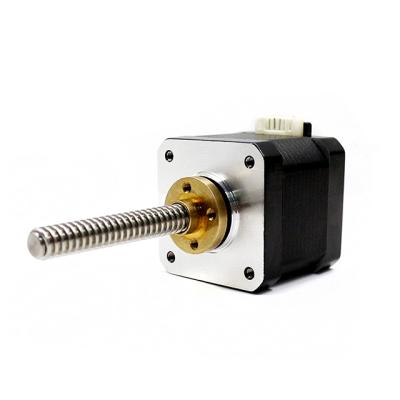 China 3D Printing NEMA 17 Micro Linear Screw Samsr Precision Stepper Motor 12V Hybrid DC 1.5A Linear Step Motors for sale