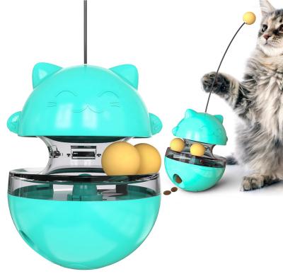 China Viable Hot Selling Amazon Cat Pet Cat Toy Rocker Funny Leaking Toy Driver for sale