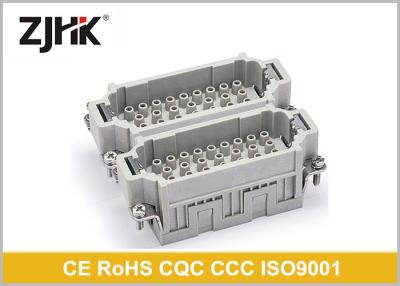 China 500V 64 Pin Heavy Duty Rectangular Connector/rechteckiges Energie-Hochleistungsverbindungsstück zu verkaufen