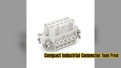 Compact Industrial Connector Tool Free Installation