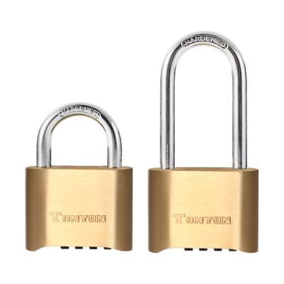 China High Quality Excellent Corrosion Resistance TONYON K25002 Brass Combination Safety Locks Durable Water Proof And Anti Rust Padlock for sale