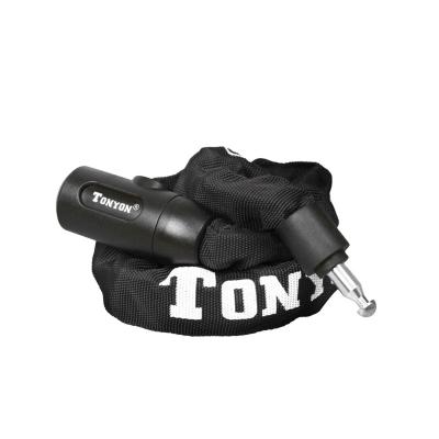 China TONYON Portable High Quality Portable Durable High Security Motorbike Black Chain Lock for sale