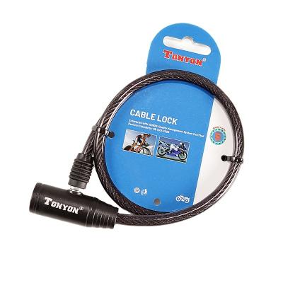 China TONYON China Security PVC Portable Hot Selling Universal ABS Battery Car Cable Steel Lock for sale