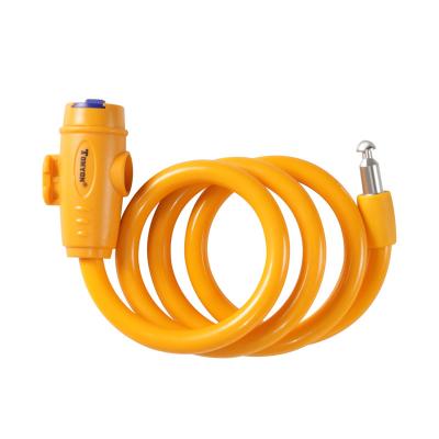 China TONYON Portable Bike Accessories High Quality Material Waterproof Cable Key Lock for sale