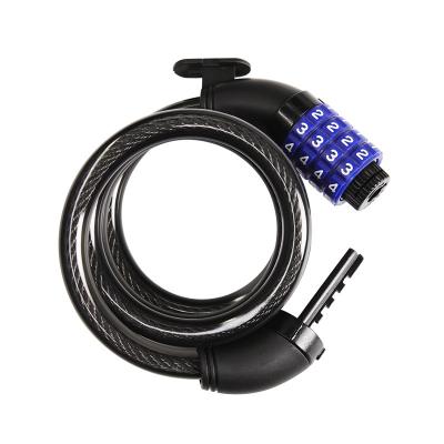 China TONYON portable portable anti theft suitable for mountain bike bicycle lock bicycle digital cable lock for sale