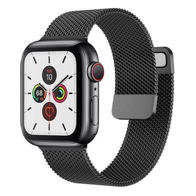 China For iwatch Band 42mm 38mm/44mm 40mm Stainless Steel Apple Watch Band Magnetic Strap For I Watch Series 7 6 5 4 3 2 1 Se Metal Milanese Apple Watch Band for sale