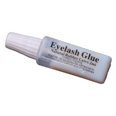 China Waterproof White Eye Lash Glue False Eyelash Latex 2ML Eyelash Glue Accessories 40*10mm for sale