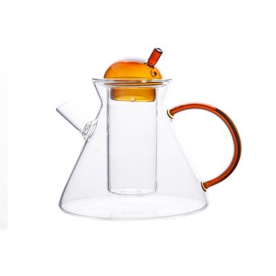 China Sustainable Coffee Kettle Teapot Spout Glass Drip Coffee Kettle Pot for sale