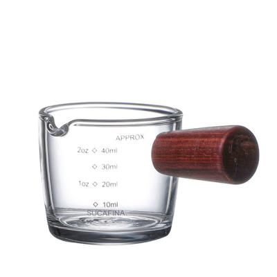 China New Design Viable Hot Selling Handle Milk Beverage Glass Cup Small Glass Cup for sale