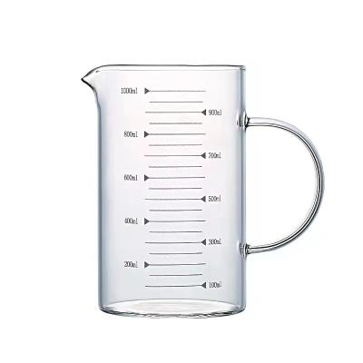 China Viable Heat Resistant Glass Measuring Cup Milk Measuring Jug Wholesale for sale