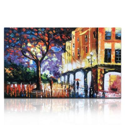 China Waterproof Good Quality Hand Made Knife Natural Landscape Oil Painting Palette for sale