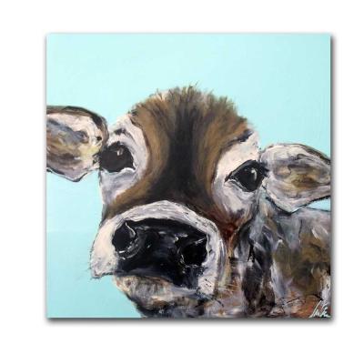 China Modern Cute Cow Canvas Wall Art Picture Paintings Abstract Animal Photo for sale