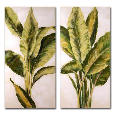 China Newest Leaf Wall Art 2019 Handmade Impressionist Design Oil Painting For Home Wall Decor for sale