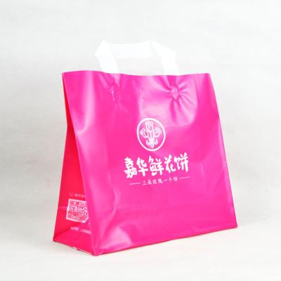 China Recyclable Wholesale Gift Shop Carry Reusable LDPE Eco-Friendly Custom Clean Logo Printing Small Plastic Packaging Shopping Bags for sale