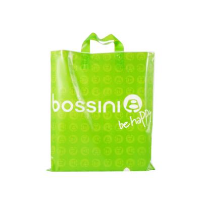 China Good Quality Eco Friendly Delivery Garment Tote Bag Moisture Proof Poly Bag With Soft-loop Handles for sale