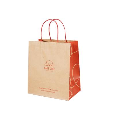 China Recyclable Craft Gift Craft Handle Package Bag Art Paper Bag For Clothes Shopping Recyclable for sale