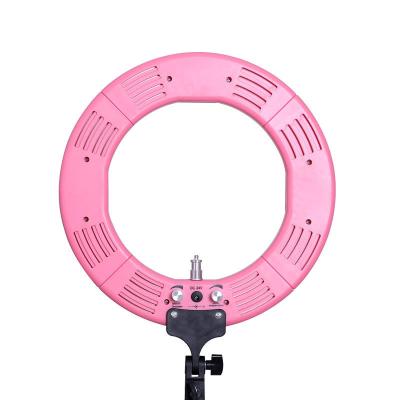 China Best Quality PORTABLE Live Broadcast Circle Fill Lamp 60W 336 LED Adjustable Color Led Wheel Ring Light Make Up Lamp for sale