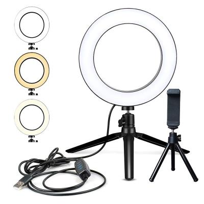 China Wholesale Cheap Mini 2021 6 Inch Mini Portable Led Video Light Lamp Video 16cm Diameter for sale