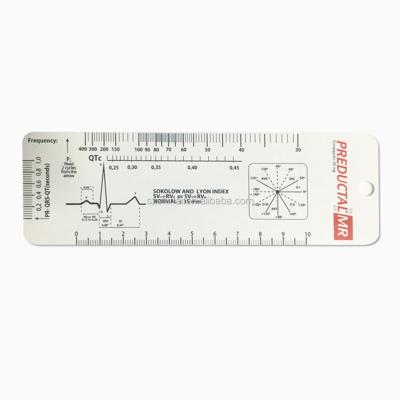 China Plastic Hospital Electrocardiogram Heart Rate Electrocardiogram Scale Ruler for sale