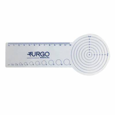 China Price Promotion Popular Plastic Color PVC Eye Hospital Eye Sight Test Ophthalmic Ruler for sale