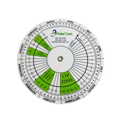 China Plastic Pregnancy Chart Rotating Disc Pregnancy Disc Health Maturity Table for sale