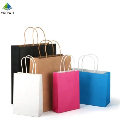 China Custom Recycled Materials Restaurant Food Delivery Take Out Tote Bag Design Your Own Logo Catering Flat Handle Carry Out Brown Kraft Paper Bag for sale