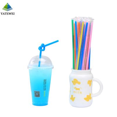 China Disposable High Quality Biodegradable Plastic White Straw Party Drink For Birthday Wedding Summer for sale