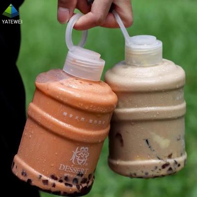 China Free Sample Beverage 8oz 250ml Soy Milk Tea Coffee Bottles With Tamper Proof Lid for sale