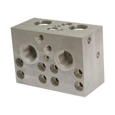 China NG10 Studded Hydraulic Block Manifold AL 6082 AL 7075 Material for sale