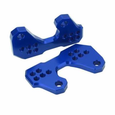 China Blue 0.05mm CNC Aluminum Bracket Aluminum CNC Machining Parts for sale