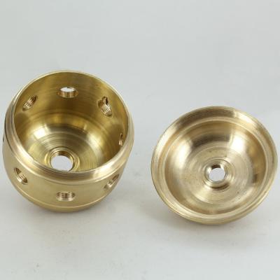 China Lamp Cnc die Messingsdelen CNC machinaal bewerken die en de Componenten van het Precisiemessing boren onttrekken Te koop