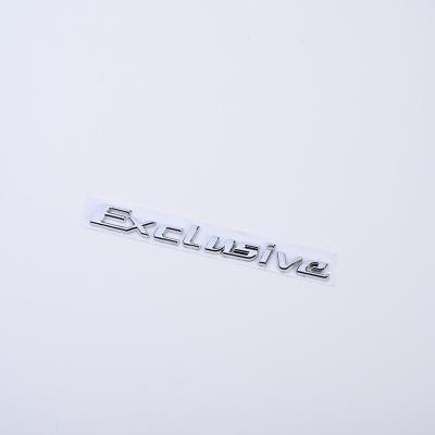 China Durable Customized Emblem 3M Car Badge Shiny ABS Chrome Auto Emblems Embossed Plastic Sticker for sale