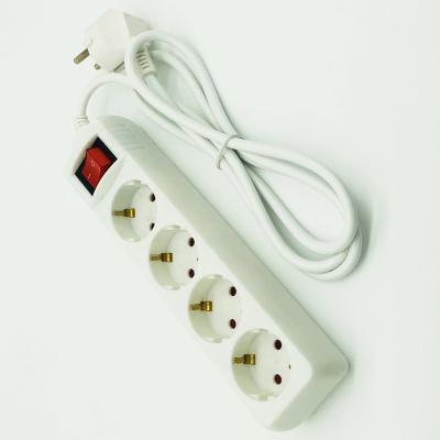 China Portable Industrial Multi-Purpose Travel Socket Schuko Power Strip Outlet Extension Socket Residential/Multi-Purpose Outlet With Switch for sale