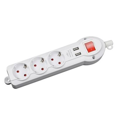 China Excellent Quality Residential/Multi-Purpose Hot Selling European Electrical Power Socket With Extension Cords for sale