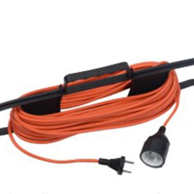 China Convenient Safety 16A/250V Plastic Frame European Power Cable Extension Cord Socket for sale