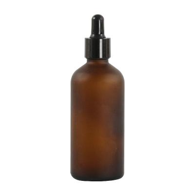 China Custom Glass Bottle Skin Care Serum Container 30ml 50ml Facial Glass Dropper Frosted Amber Essential Oil Bottle With Child Resistant Cap for sale