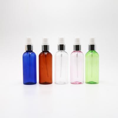 China Wholesale Plastic Empty 1oz 2oz 50ml 60ml 100ml 120ml 150ml Round Shape Packing Spray PET Plastic Bottle for sale