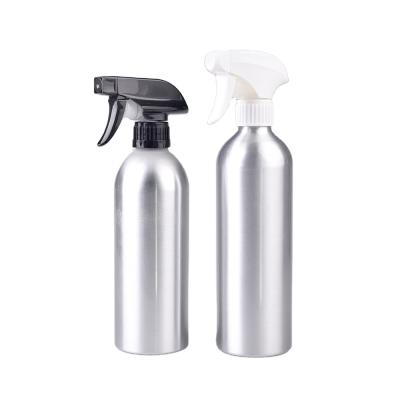 China 50ml 150ml 400ml 500ml 200ml Cosmetic Custom Printed Aluminum Bottles With Spray Trigger Pump Wholesale Aluminum Bottle for sale