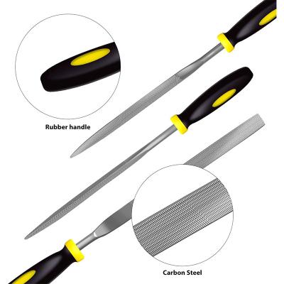 China Eco-Friendly New Design 6in 8in 10in 12in high carbon steel hand file Double Cut needle file for Metalworking and Woodworking for sale